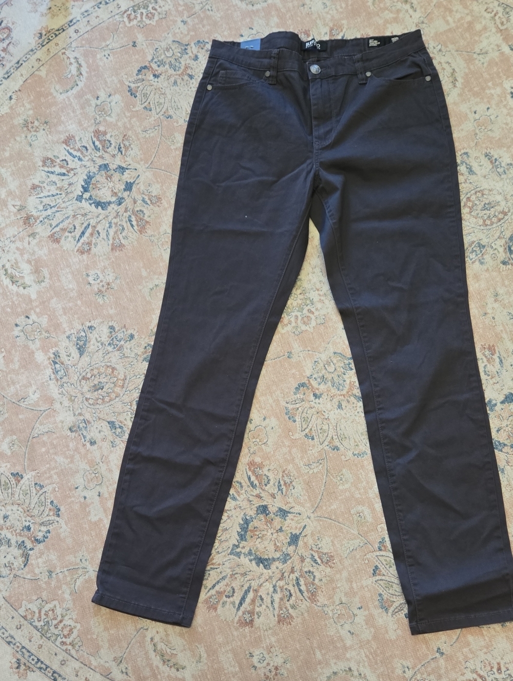 Buffalo David Bitton Black Hope Mud Rise Stretch Skinny Jeans Size 12/32 New